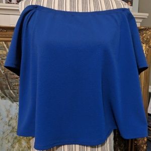 Crop off the shoulder top